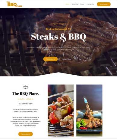 Get website for BBQ Restaurant