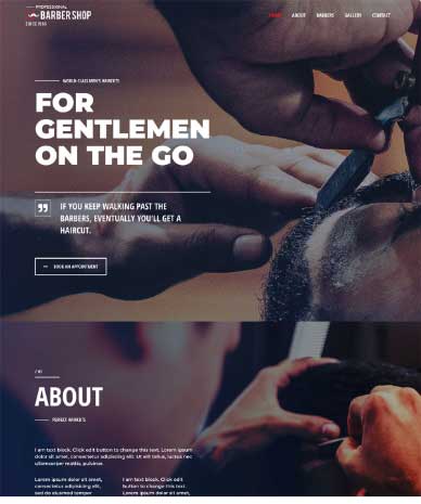 Get website for Barber Shop