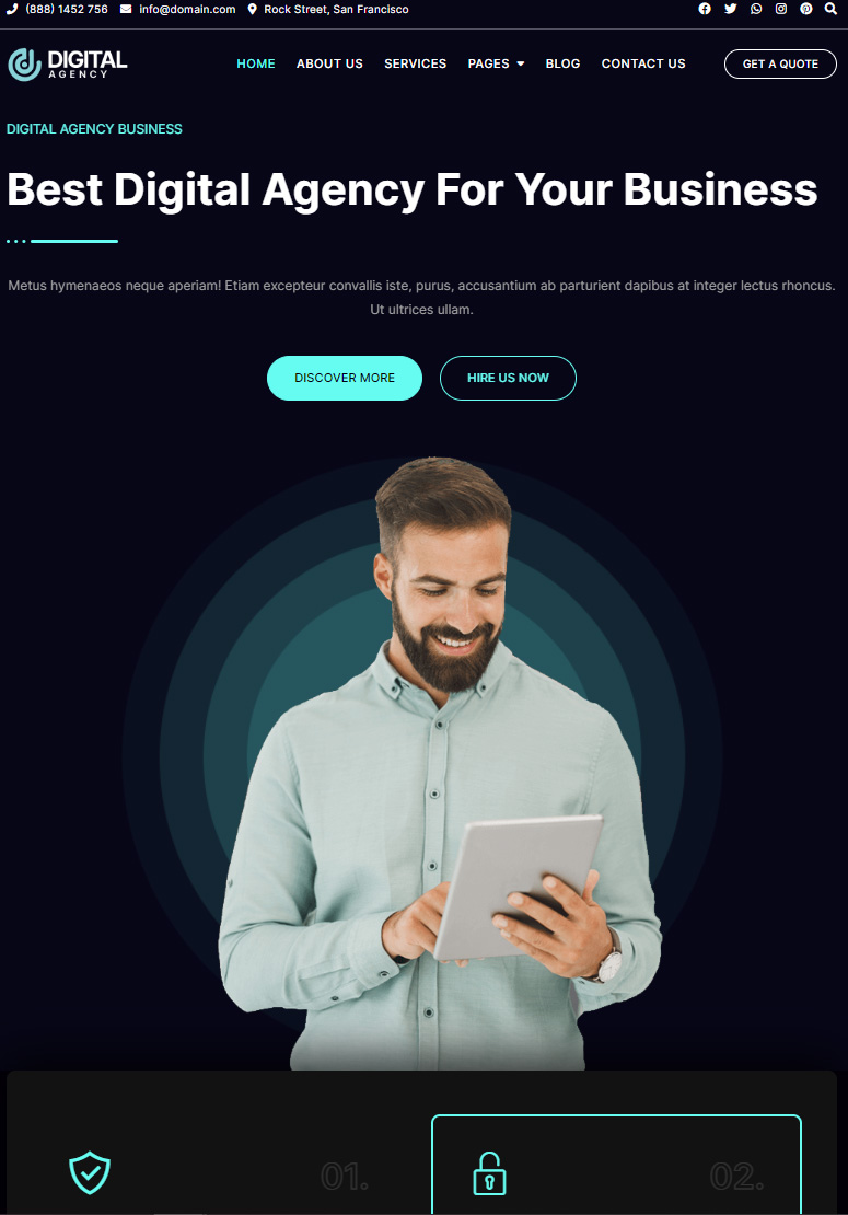 Get website for Bosa Digital Agency
