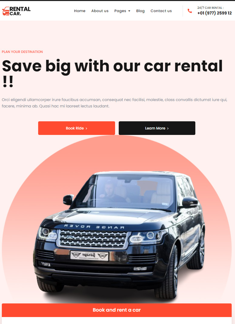 Get website for Bosa Rental Car