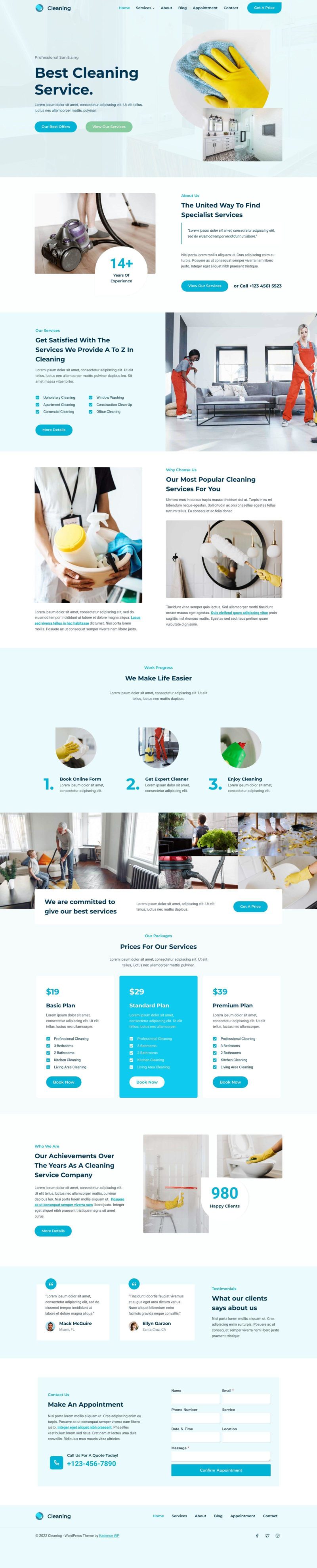 Get website for Cleaning Service