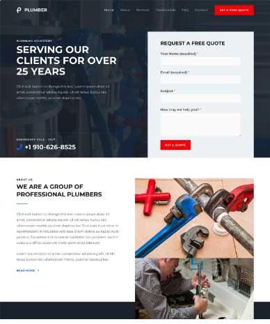 Get website for Plumber