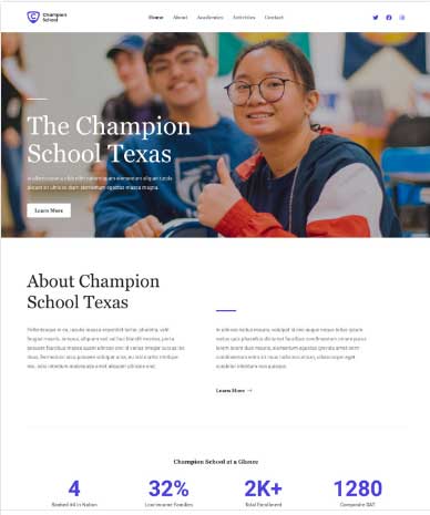 Get website for School