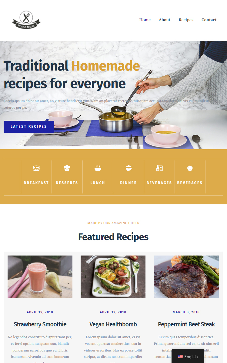 Get website for Home Feast