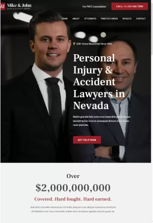 Get website for Injury and Accident Lawyer