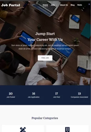 Get website for Job Portal