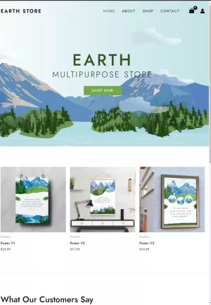Get website for Planet Earth Store