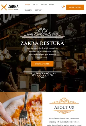 Get website for Restaurant Blog