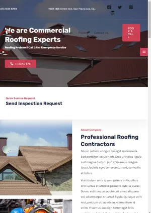 Get website for Roofing Agency