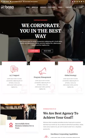 Get website for Bosa Corporate Business