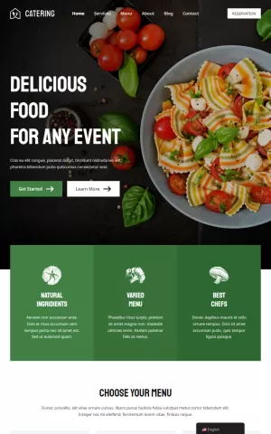 Get website for Catering
