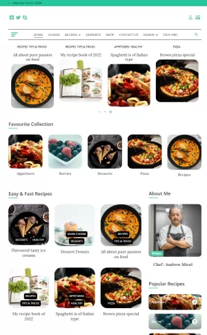 Get website for Clean Design Blog Cuisine