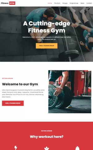 Get website for Fitness GYM