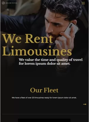 Get website for Limousine Rental Agency