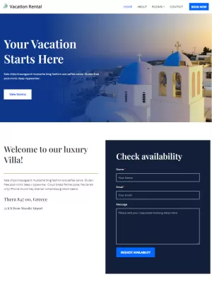 Get website for Vacation Rental