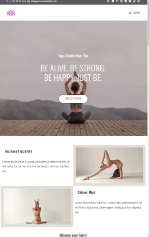 Get website for Yoga Studio